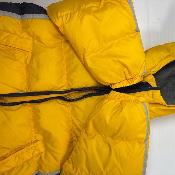 I Madison Kids Yellow Hooded Puffer Jacket with Fleece Lining - Picture 10 of 11